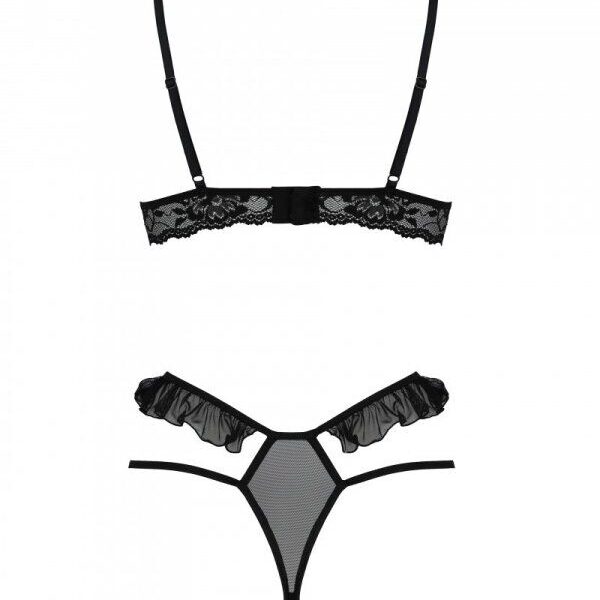 Комплект DOLLY SET WITH OPEN BRA black L/XL Passion