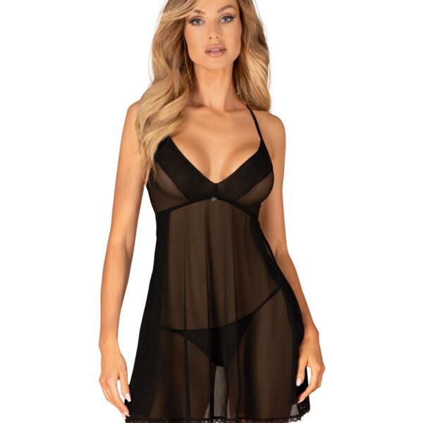 Пеньюар і трусики Obsessive Latinesa babydoll & thong XS/S