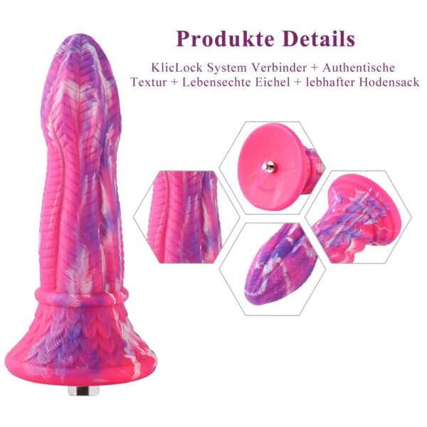 Фалоімітатор для секс-машин Hismith 10.3″ Silicone Monster Dildo Series (м'ята упаковка!!!)