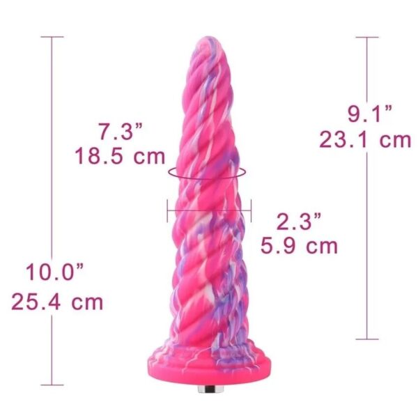 Силіконовий дилдо Hismith Awl Shape Silicone Dildo Monster Series