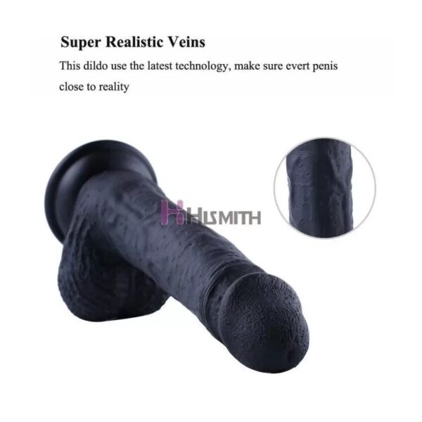 Силіконовий дилдо Hismith 8.3" Silicone Dildo Black