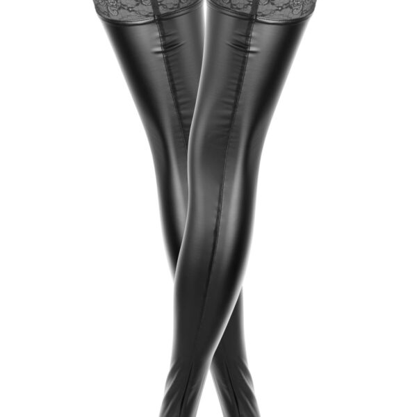 Панчохи Noir Handmade F135 Powerwetlook stockings - S