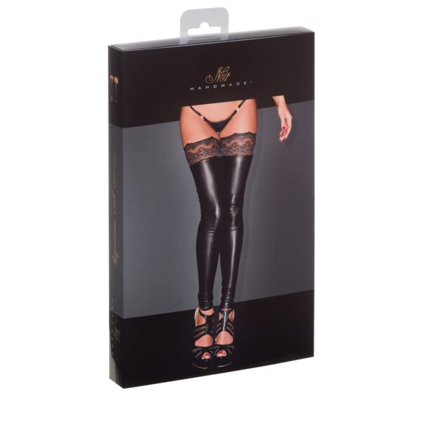 Панчохи Noir Handmade F135 Powerwetlook stockings - S