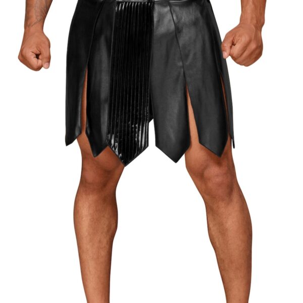 Чоловіча спідниця гладіатора Noir Handmade H053 Eco leather men's gladiator skirt - S