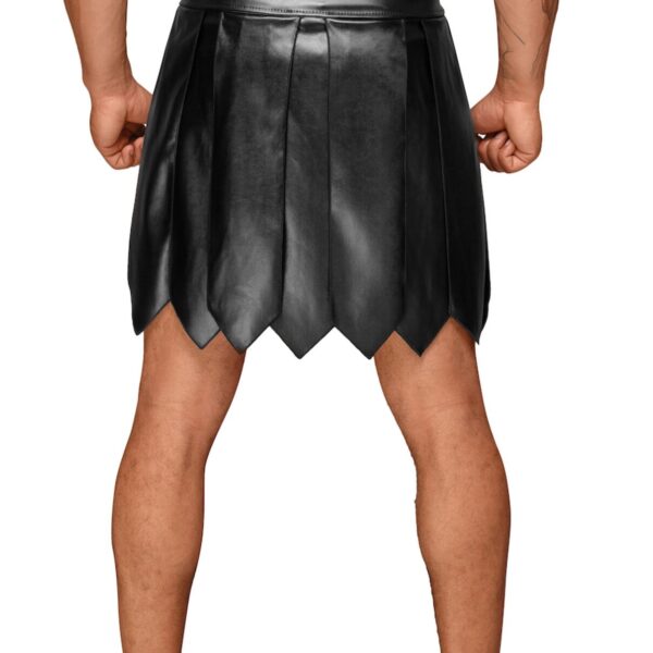 Чоловіча спідниця гладіатора Noir Handmade H053 Eco leather men's gladiator skirt - S