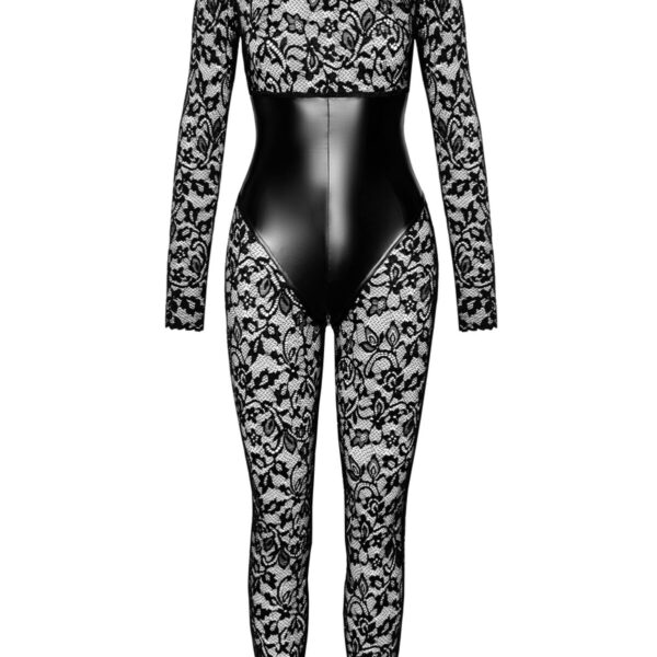 Комбінезон Noir Handmade F299 Enigma lace catsuit with underbust bodice - S