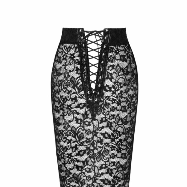 Спідниця Noir Handmade F302 Ambivalence lace up midi skirt - S