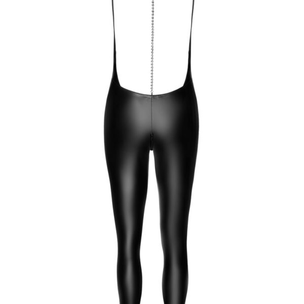 Комбінезон Noir Handmade F306 Mirage catsuit with jewelry rhinestone chain adorning the back - S