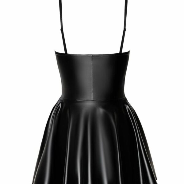 Сукня Noir Handmade F308 Dreamer wetlook corset mini dress with front zipper - XL