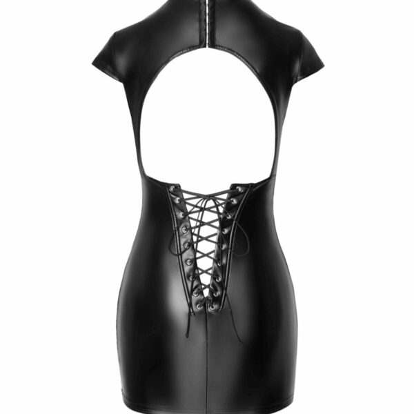 Сукня Noir Handmade F309 Fantasy wetlook mini dress with lace up back - S