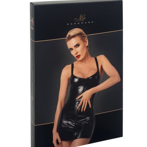 Сукня Noir Handmade F320 Starlet wetlook minidress with ring belt - L