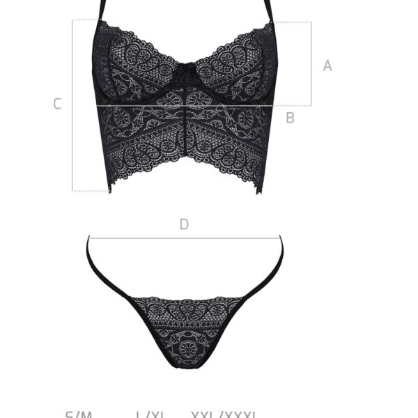 Комплект Passion KERRIA SET black S/M - ECO Passion