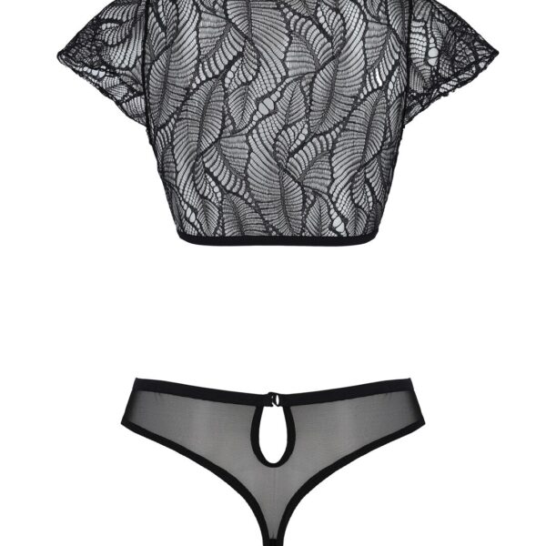 Комплект Passion LEAFA BIKINI black S/M - ECO Passion