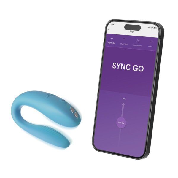 Смарт-вібратор для пар We-Vibe Sync GO Turquoise