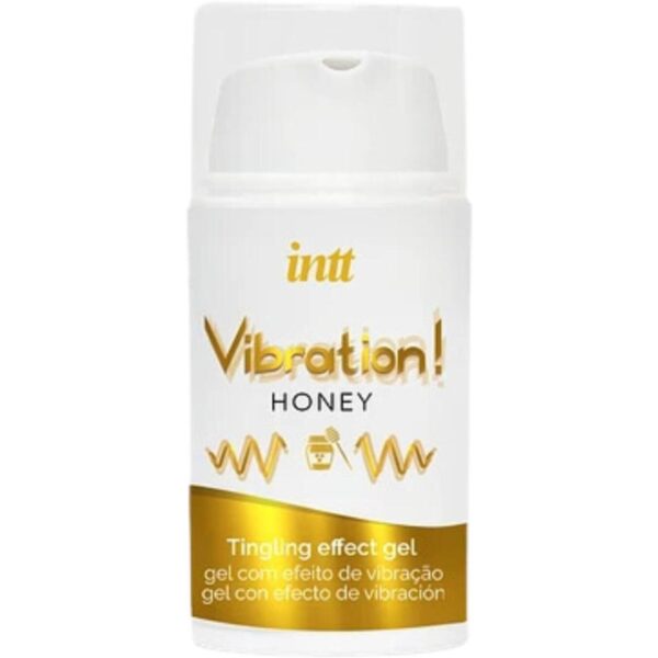 Рідкий вібратор Intt Vibration Honey (15 мл), густий гель, дуже смачний, діє до 30 хвилин