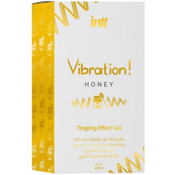 Рідкий вібратор Intt Vibration Honey (15 мл), густий гель, дуже смачний, діє до 30 хвилин