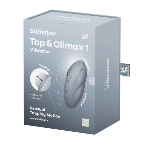 Вібратор Satisfyer Tap & Climax 1 Bluegrey