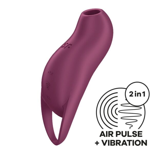 Вакуумний кліторальний стимулятор із вібрацією Satisfyer Pocket Pro 1 Purple