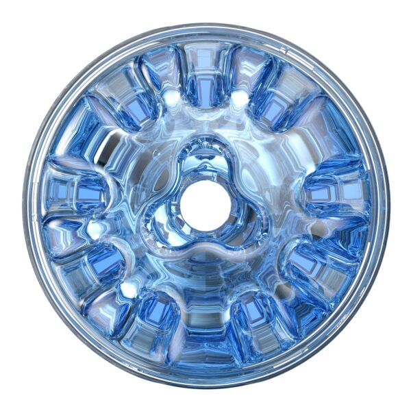 Мастурбатор Fleshlight Quickshot Turbo Blue Ice, компактний, чудово для пар і мінету