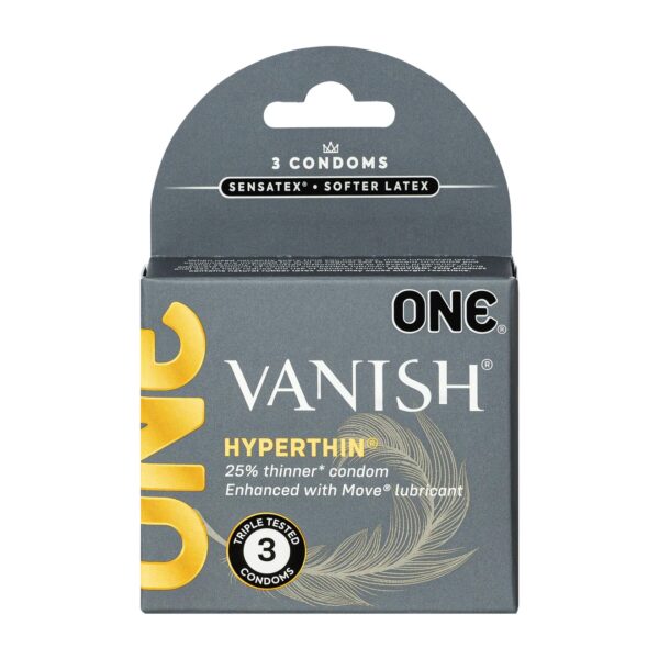 Презервативи ONE Vanish Hyperthin 3 шт, картонна коробка