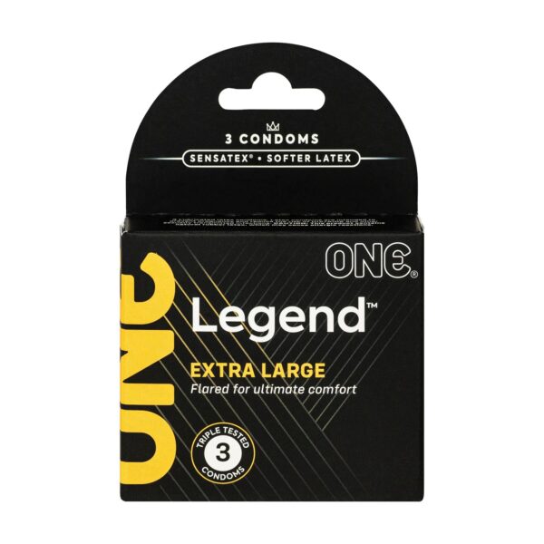 Презервативи ONE Legend Extra Large 3 шт, картонна коробка