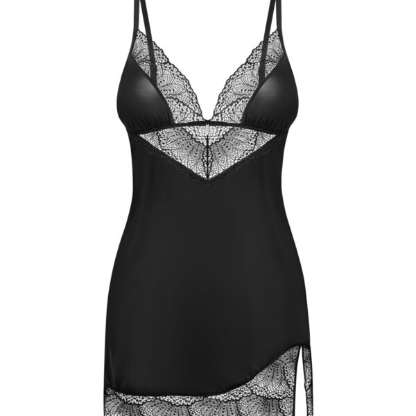 Пеньюар і трусики Obsessive Lobellis chemise & thong M/L