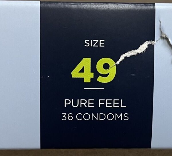 Презервативи Mister Size - pure feel - 49 (36 condoms), товщина 0,05 мм (пошкоджена упаковка!!!)