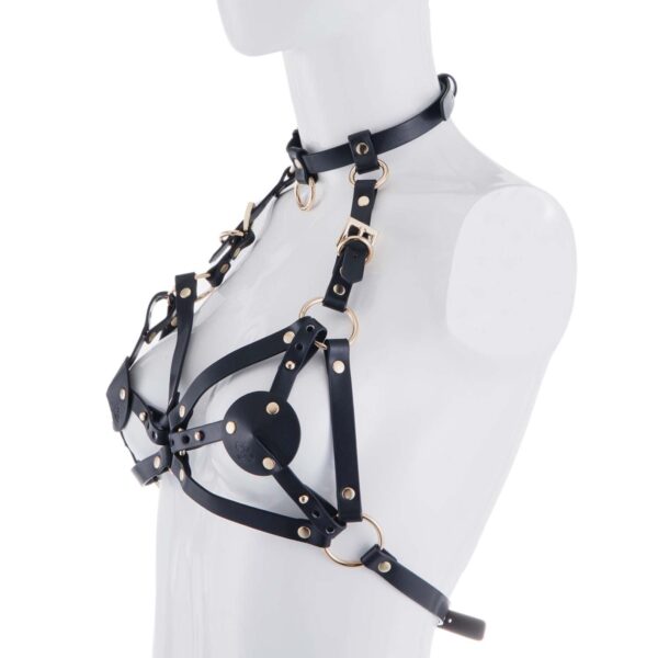 Портупея на груди LOCKINK SEVANDA Queen Chest Harness with Removable Bra