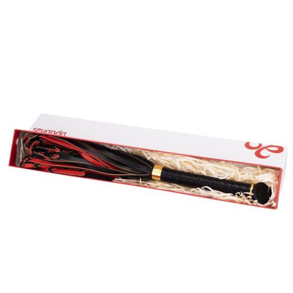 Флогер LOCKINK SEVANDA Red & Black Braided Tail Flogger