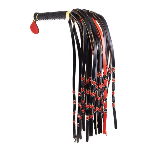 Флогер LOCKINK SEVANDA Red & Black Braided Tail Flogger