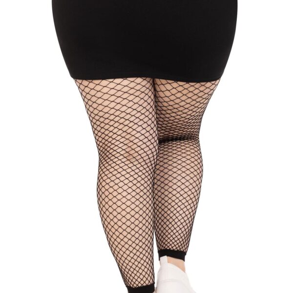 Панчохи Leg Avenue Industrial Net footless tights Black 1X/2X