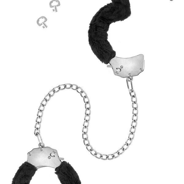 Поножі Fetish Tentation Adjustable metal and fur ankle cuffs