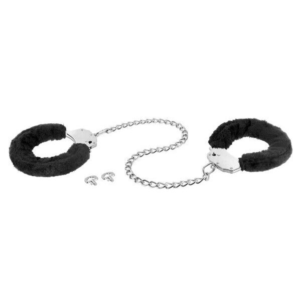 Поножі Fetish Tentation Adjustable metal and fur ankle cuffs