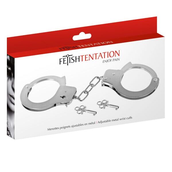 Наручники Fetish Tentation Adjustable metal wrist cuffs