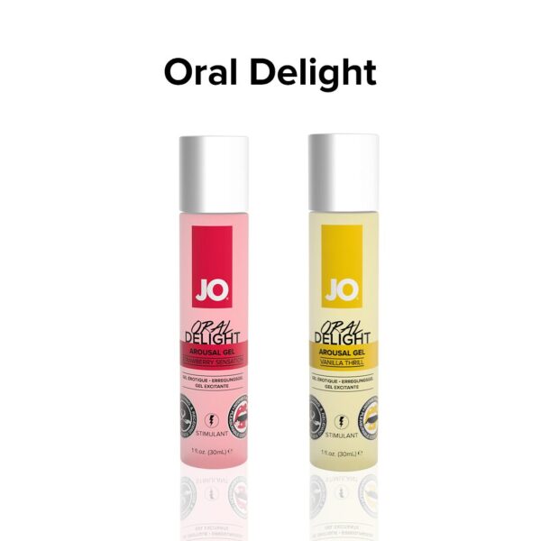 Гель для оральних пестощів JO Oral Delight — Strawberry Sensation (30 мл) (срок до 08.2025)