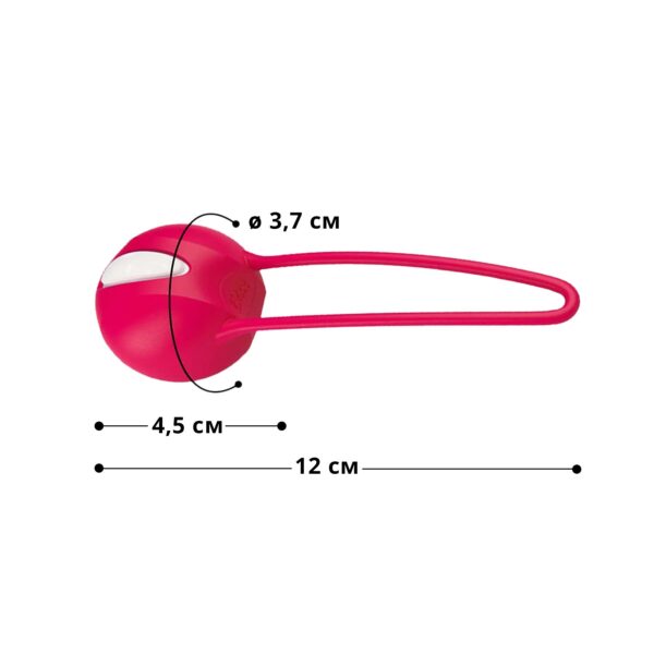 Вагінальна кулька SMARTBALL UNO, червона, одинарна, діаметр 3,6 см