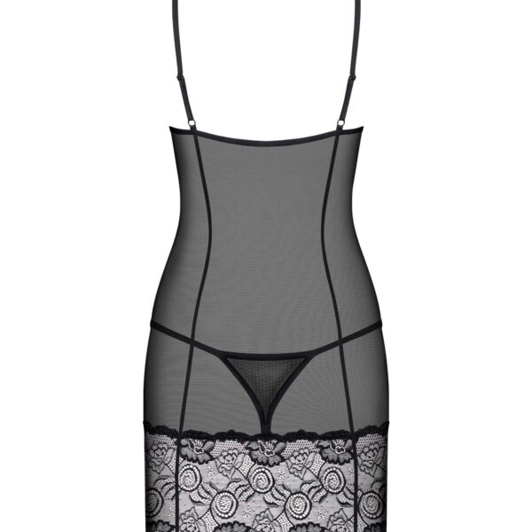 (SALE) Сорочка Obsessive Alluria chemise & thong S/M