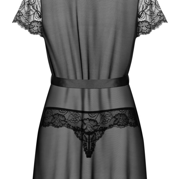 Пеньюар Obsessive Alluria peignoir & thong L/XL