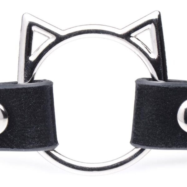 Чокер Master Series Kinky Kitty Ring Slim Choker - Black