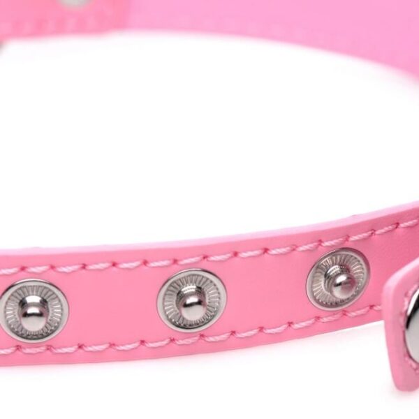 Чокер Master Series Kinky Kitty Ring Slim Choker - Pink