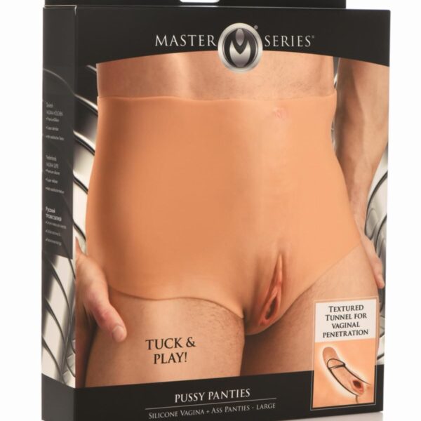 Накладна вагіна Master Series Silicone Vagina + Butt Panties - Large