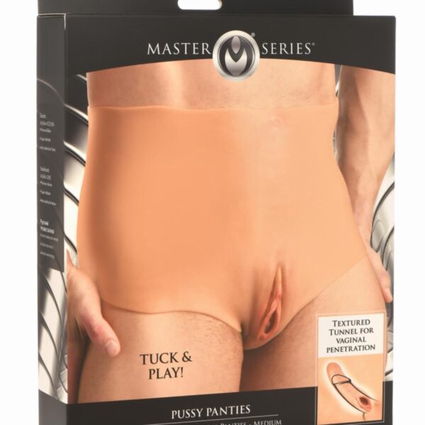 Накладна вагіна Master Series Silicone Vagina + Butt Panties - Medium