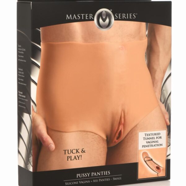 Накладна вагіна Master Series Silicone Vagina + Butt Panties - Small