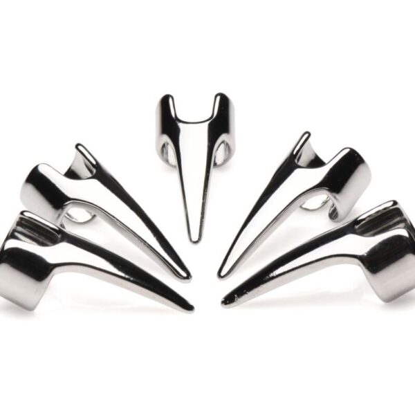 Набір кілець з кігтями Master Series Five-Piece Sensation Claw Rings - Silver