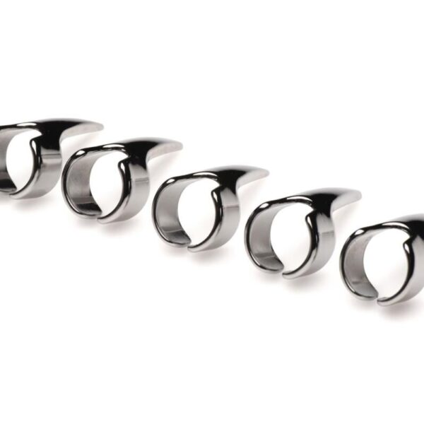 Набір кілець з кігтями Master Series Five-Piece Sensation Claw Rings - Silver