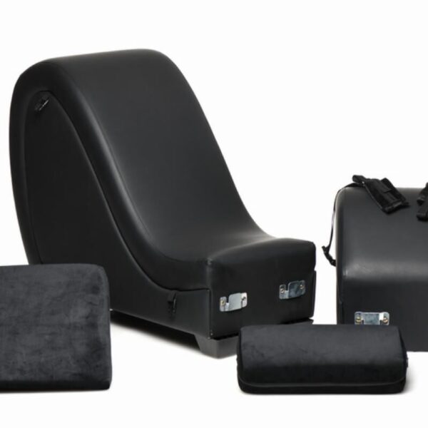 Секс-крісло з подушками Master Series Kinky Sex Lounge with Cushions - Black