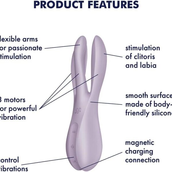 Кліторальний вібратор Satisfyer Threesome 2 Violet