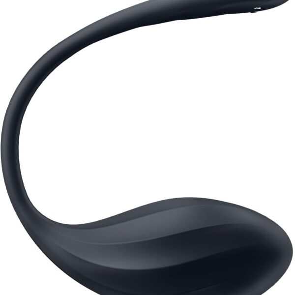 Віброяйце Satisfyer Ribbed Petal Connect App Black