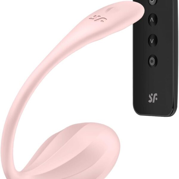 Віброяйце Satisfyer Ribbed Petal Connect App Rose