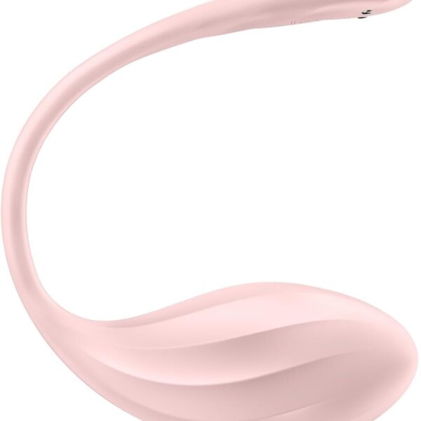 Віброяйце Satisfyer Ribbed Petal Connect App Rose